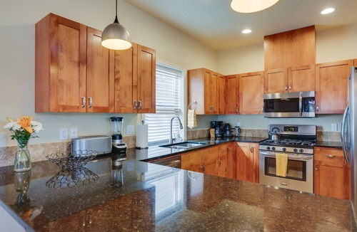 Old Farm District House | Bend Getaway w/Private Hot Tub, Patio & Grill!