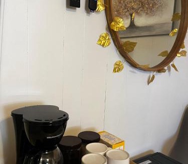 Bodfish House | Boutique Elegant Gold Room Kitchenette With EV Charger