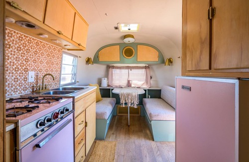Valle House | Buddy Airstream with Private Hot Tub (Unit A) - Airstream Bambi Flying Cloud 2019 & Avion Travel Trailer Airstream