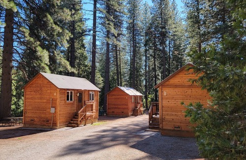 Shingletown Cabin | Camping Cabin B Near Lassen NP With Shared Bathrooms/Showers