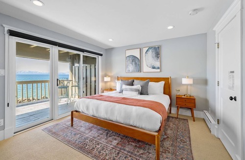 Tahoya Shores Condo | Chateau Chamonix 37 - Tahoe Lakefront Condo with Beach Access & Dual Balconies Near Kings Beach