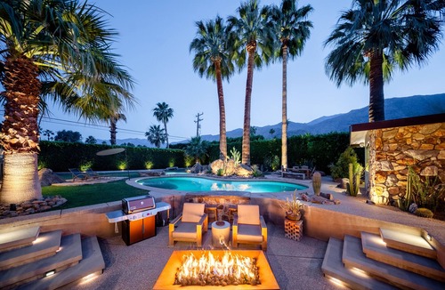 Tahquitz River Estates House | Classic Mid-Century Modern Ranch Estate with RESORT STYLE private pool/hot tub