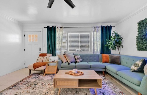 Stockton Apartment | Close to Downtown! Private Yard, Fire Pit,Games