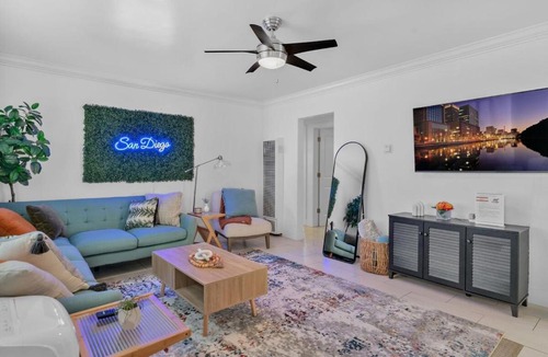 Stockton Apartment | Close to Downtown! Private Yard, Fire Pit,Games