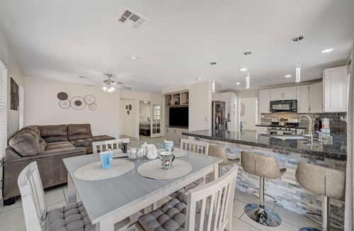 Silverado Ranch House | Cozy 5-Bedroom Oasis Near the Strip: Arcades, Pool, and BBQ Haven!