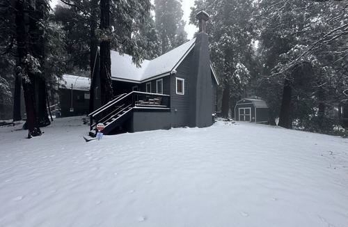 Crestline Cabin | Cozy Mountain Cabin Nestled on Flat Land! Near Lake Gregory!
