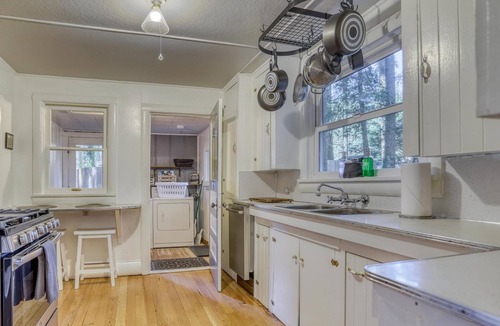 Rhododendron Cabin | Cozy with Modern Comforts, EV Charger, Huge Fenced Yard, Last Minute Feb Deals