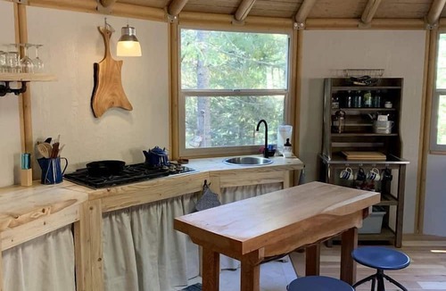 Weed Cabin | Cozy Yurt in the Woods for a Romantic Off-Grid Escape near Weed, California