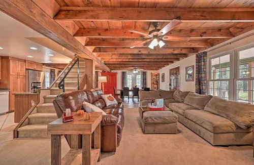 Happy Jack House | Deck + Grill: Secluded Happy Jack Cabin