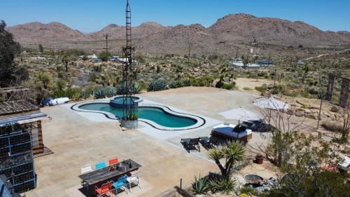 Joshua Tree Highlands House | Desert Lily - Room 1 with shared pool access