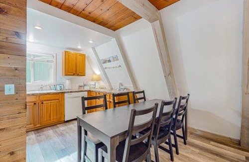 Marmot House | Dog-friendly A-frame near the river with game room firepit wood stove & grill
