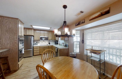 Shaver Lake House | Dog-Friendly Home Surrounded by Nature w/Private Decks, Game Room - Near Tennis