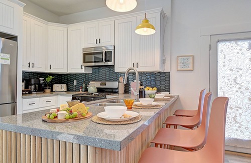 Sherman Heights House | Downtown Boho Bungalow with Spa, Fire Pit & Parking