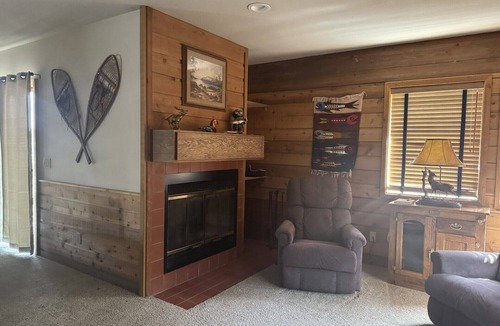 June Lake Condo | Edgewater #10 , Magnificent Panoramic view of June Lake through lg picture window