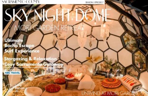 Southwestern Sacramento House | Elegant Retreat- Sleep 10-Boho Dome Lounge-Hot Tub-Games-Golf-Serene Getaway