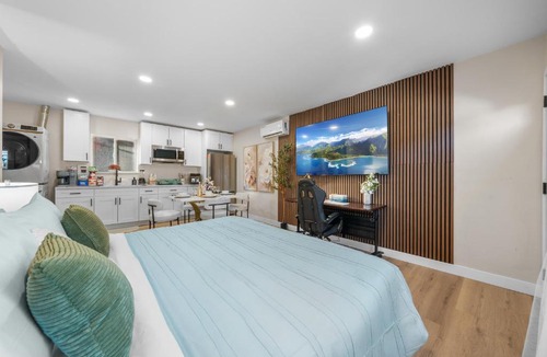 San Carlos House | Entire Private Home with 2 King Beds, Gated Yard, 4 Parking, Ranch-Style, Available Now