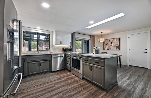 Medford House | Escape to Manor Hill Haven! Accessible 2BR retreat with hot tub, modern comfort & mountain views. Perfect for families, couples & business travelers.