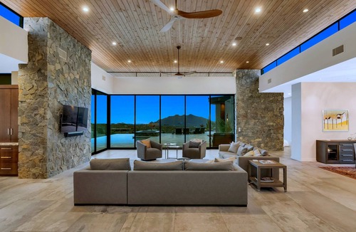 Carefree House | Fabulous Secluded Modern Estate in Carefree, AZ w/ Mountain Views