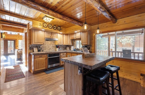 Meadow View Heights Cabin | Family Retreat at the Lazy S Cabin - 3 Living Spaces, game room, and swings!
