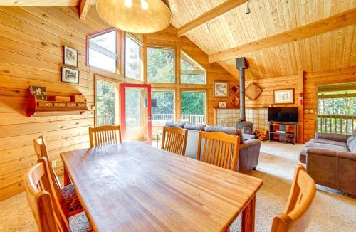 Fort Bragg House | Hot Tub, 1 Mi to Beach: 12-Acre Fort Bragg Cabin!