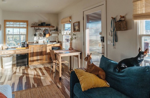 Joshua Tree Highlands Cabin | Hot Tub, Fire Pit & BBQ | 4 mins -> JT Park & Town