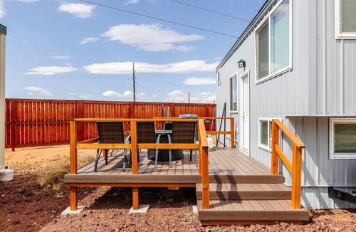Apple Valley House | Hot Tub Under Desert Sky Zion Tiny Home Getaway