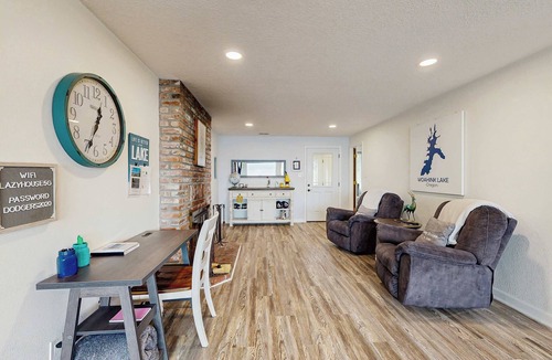 Dunes City House | Lakefront dream with private hot tub, dock, kayaks, pedal boat & amazing views