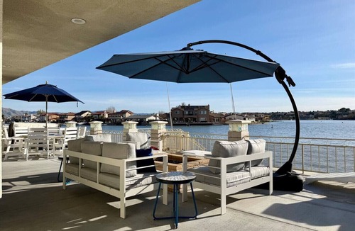 Victorville House | Lakeside Paradise - Hot Tub, Dock, 5bdrm, Firepit