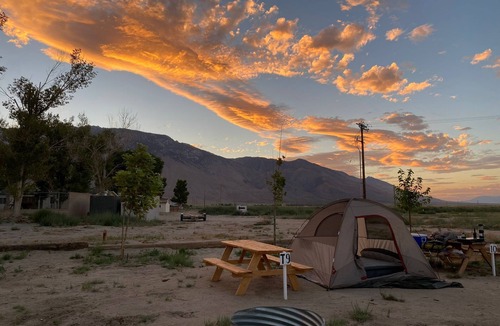 Olancha RV Rental | Lakeside Tent Site #4 Eastern Sierras