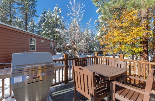 Pinetop Apartment | Log Cabin Accommodations Surrounded by Nature, On-Site Activities, Free Parking
