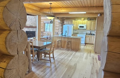 Kings Point House | Log Home with Lake Access and Views of the Missions