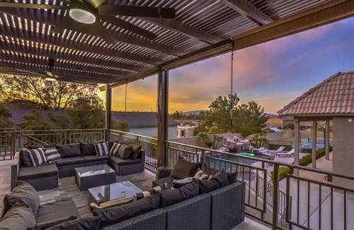 Mission Hills Villa | Lux Mansion w 7BR, Spa, Pool, Gym, Games &Casita