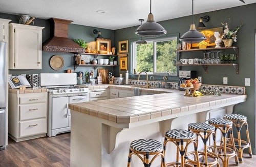 Atascadero House | Luxe Euro Interiors, Hot Tub, plunge pool, Outdoor movies, game rm, EV!