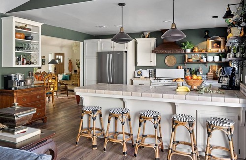 Atascadero House | Luxe Euro Interiors, Hot Tub, plunge pool, Outdoor movies, game rm, EV!