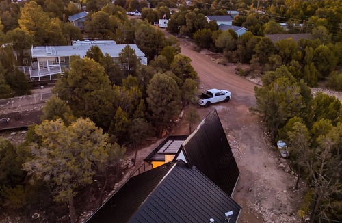 Overgaard Cabin | Luxe Forest A-Frame Escape w/Deck & Fire-Pit