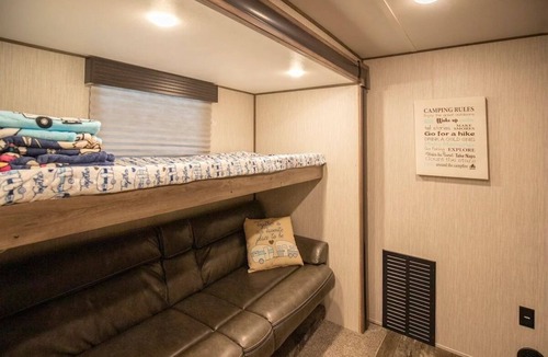 Nipomo House | Luxury 3-Bedroom 42' Home on Wheels with Bunk Room & Loft