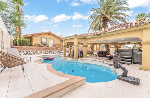 Spring Valley Villa | Luxury Estate with Pool, Free Spa Heat, Gym, & Game Room! 6mi. to The Strip