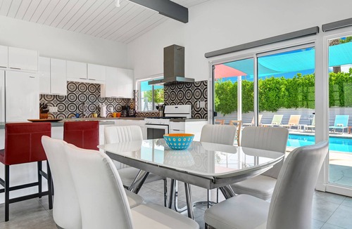 Sunmor House | Make a splash at our charming retro, pet-friendly home with private pool and BBQ