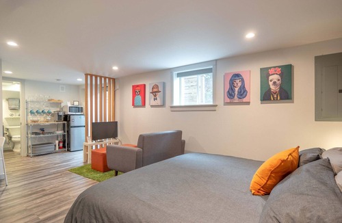 Alberta Arts District Apartment | Modern Alberta Arts Studio with King Bed in Prime Location