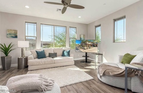 Troon North Condo | Modern Troon North Condo with Custom Touches, Fire Feature & Private Guest Suite