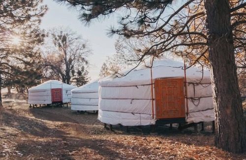 Dunlap House | Mongolian yurt at a nature retreat