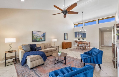 Palm Desert Condo | Monterey Country Club Condo with Golf Course and Mountain Views, Pools, Spa and Private Patios