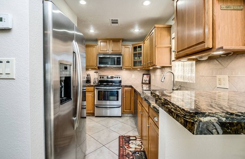 Desert Shores Condo | More than 250 AMAZING 5-star reviews! Lakefront 2BDR, 2Baths+ HEATED Pool