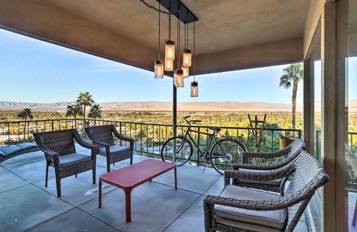 Araby Condo | Mtn-View Balcony + Pool Access: Palm Springs Gem