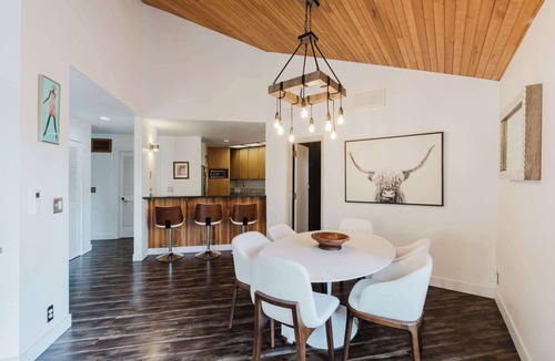 Overlook Park House | Multi-level home with private hot tub, decks, and SHARC passes provided