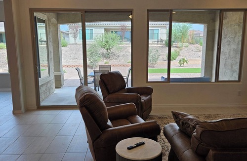Festival Ranch House | New 2-bedroom house in 55+ community provides leisure living and mountain views.