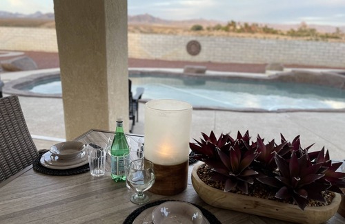 Fort Mohave House | New! Desert LUX Oasis LARGE POOL SPA BBQ FIRE-PIT