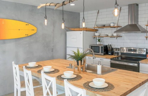 San Clemente Apartment | Ocean View + Deck, Walk to Trestles Beach | El Camino Surfhouse B by AvantStay