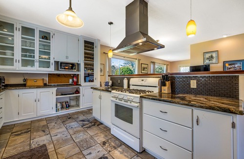 Albion House | Ocean view home with free WiFi, private hot tub, furnished deck, & gas grill
