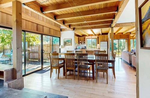 Sea Ranch House | Ocean-view lodge with private hot tub among coastal pines